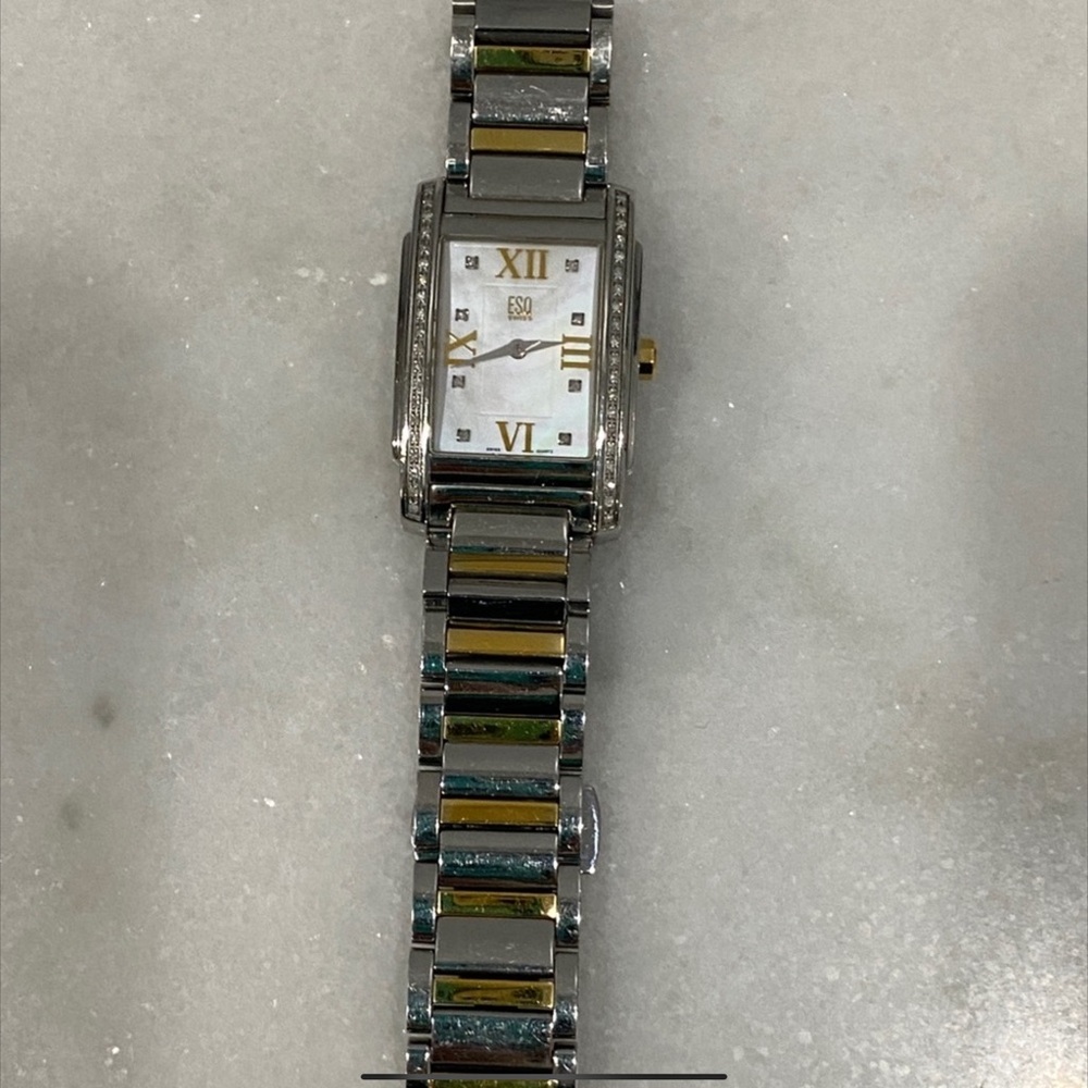 ESQ By Movado, Beautiful and elegant two tone gold and silver women's watch.